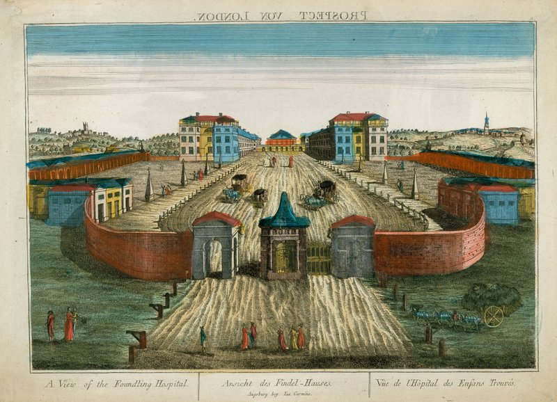 Een Zicht op het Foundling Hospital door English School