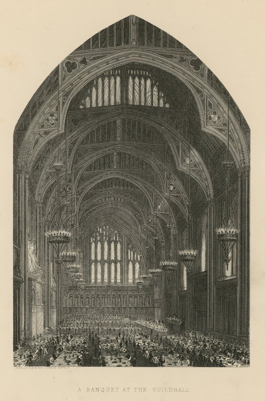 Een banket in de Guildhall door English School
