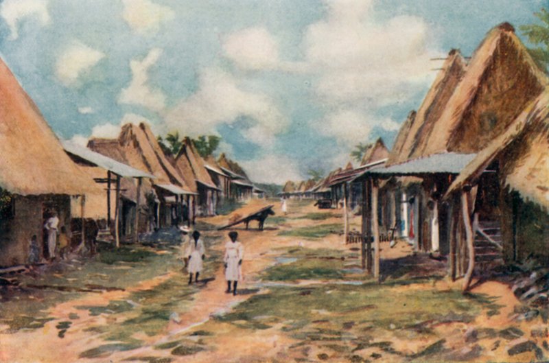 Een inheems dorp, Panama door English School