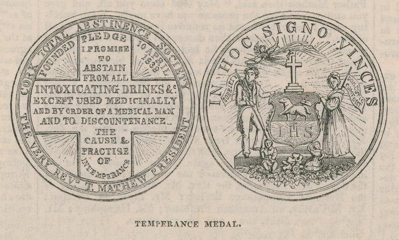 Een temperance medaille door English School