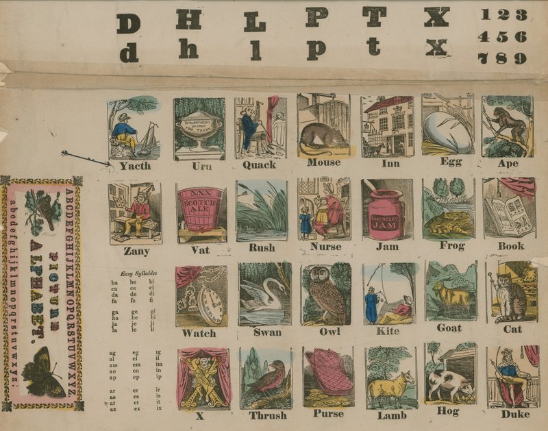 A tot Z Alfabet, circa 1800 door English School