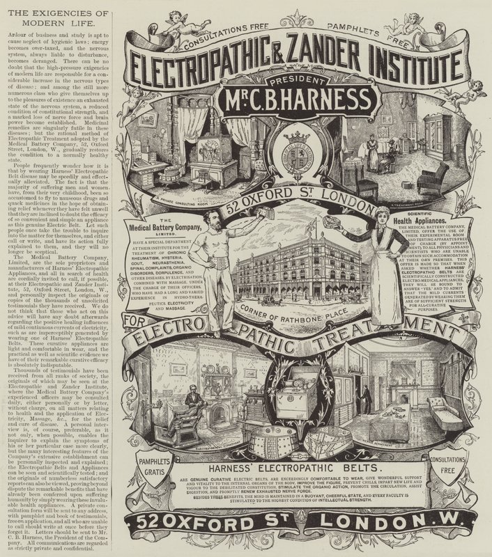 Advertentie, The Medical Battery Company door English School