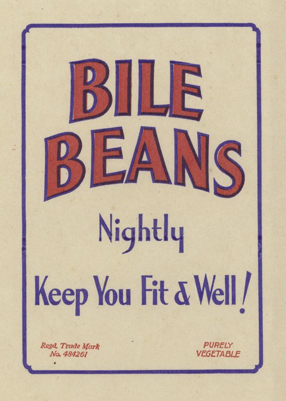 Advertentie voor Bile Beans door English School