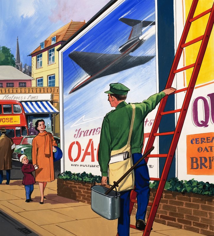 Reclameafficheplakker door English School
