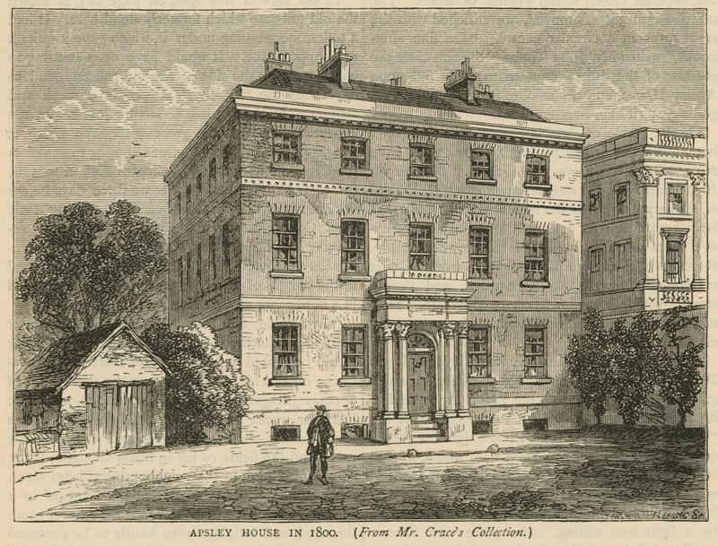 Apsley House, Hyde Park, Londen, in 1800 door English School