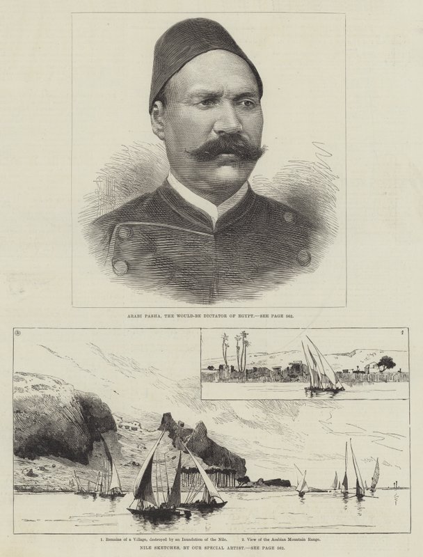 Arabi Pasha en schetsen van Egypte door English School