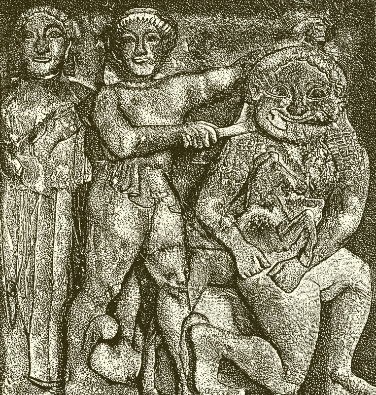 Archaïsche metope uit Selinus door English School