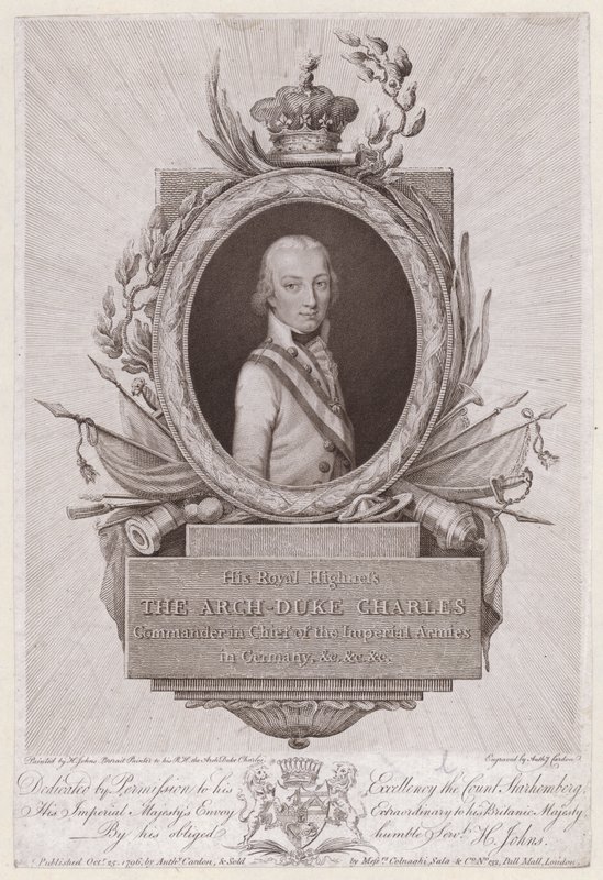 Aartshertog Karel, hertog van Teschen, Oostenrijkse soldaat door English School