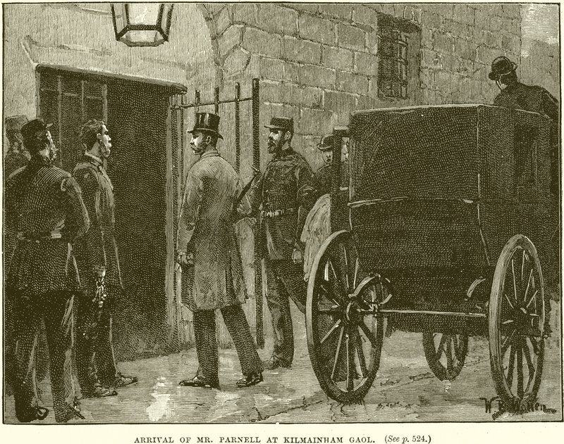 Aankomst van Mr. Parnell in Kilmainham Gaol door English School