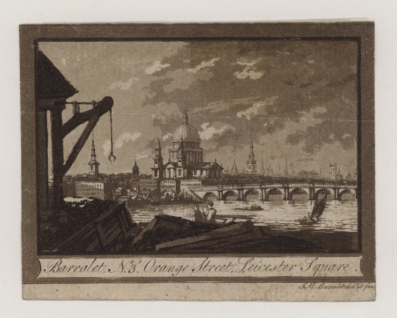 John Melchior Barralet, handelskaart door English School