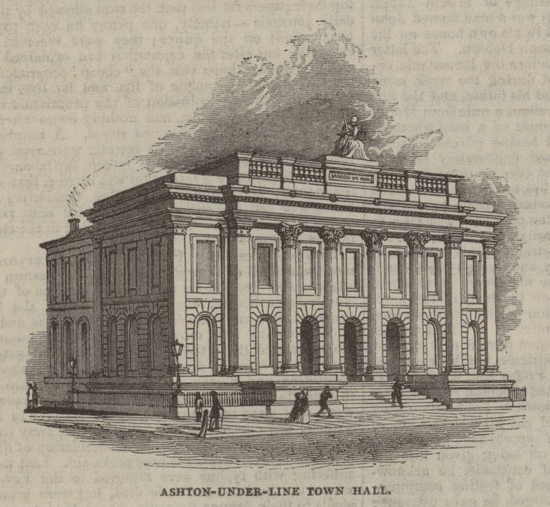 Ashton-under-Line stadhuis door English School