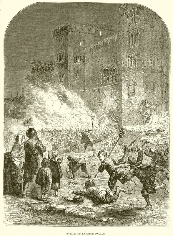 Aanval op Lambeth Palace door English School