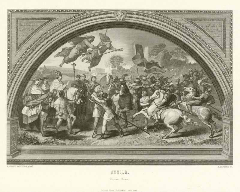 Attila door English School