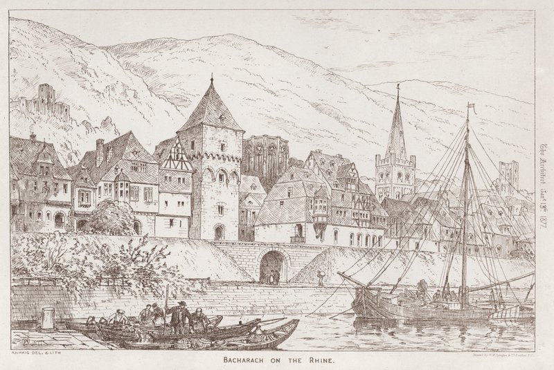 Bacharach aan de Rijn door English School