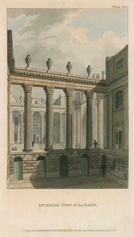 Bank of England, Lothbury Court door English School