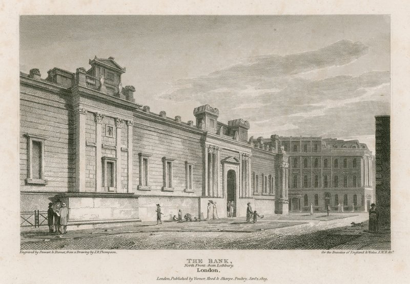 Bank of England, Voorzijden van Sir John Soane door English School