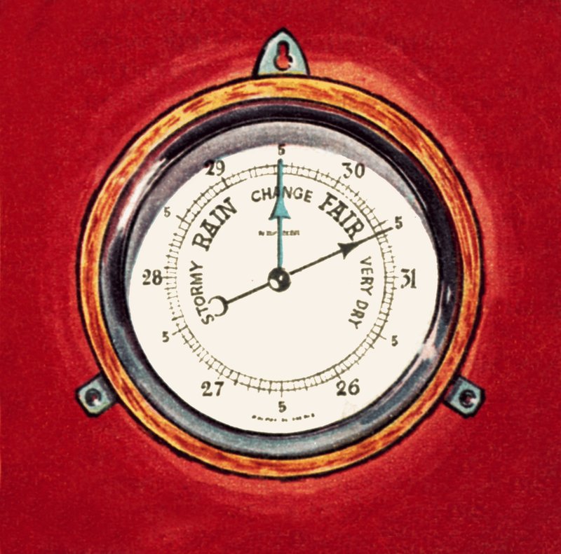 Barometer door English School