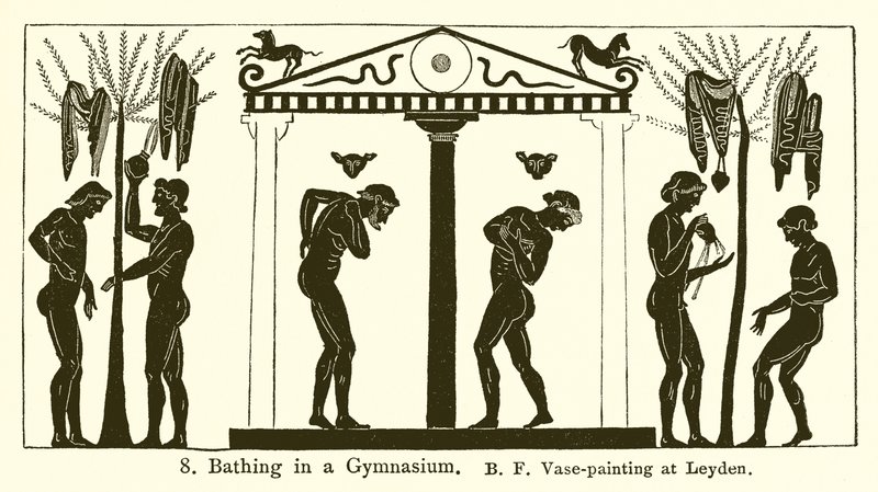 Baden in een gymnasium door English School