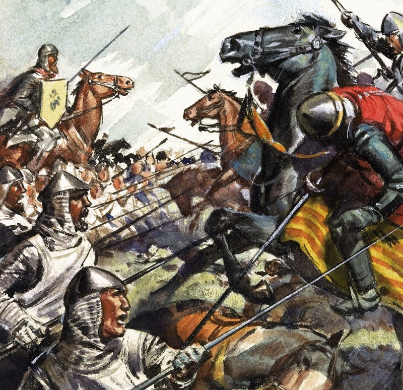 Slag bij Bannockburn door English School