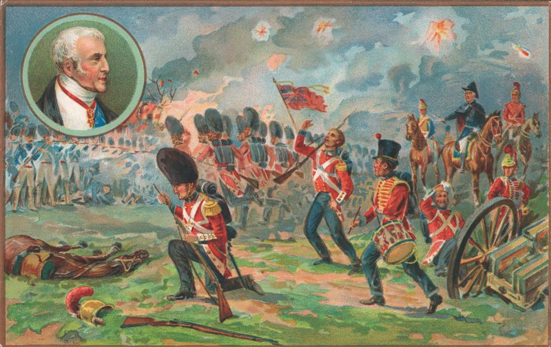 Slag bij Waterloo, 18 juni 1815 door English School