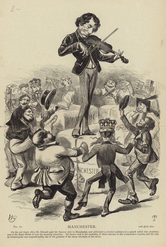 Benjamin Disraeli in Manchester door English School