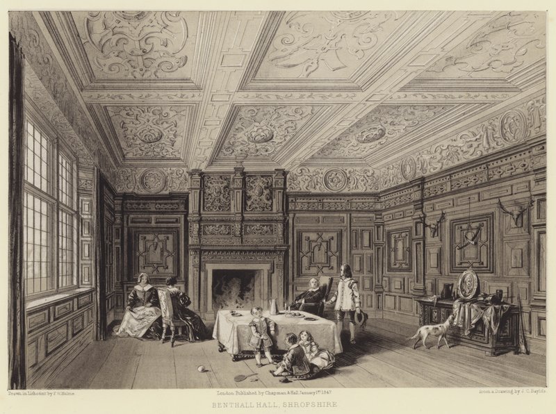 Benthall Hall, Shropshire door English School