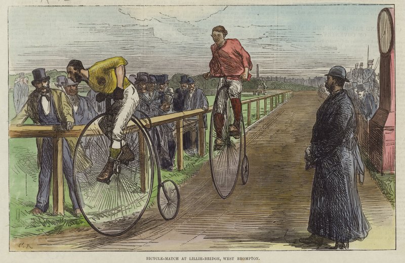 Fietswedstrijd bij Lillie Bridge door English School