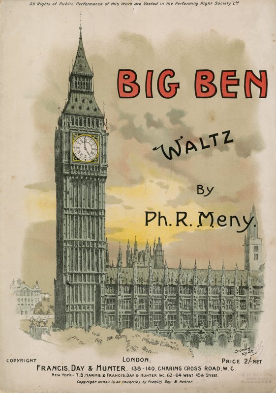 Big Ben Wals door Ph R Meny door English School