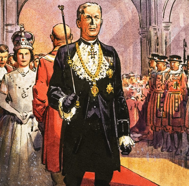Black Rod en de opening van het Parlement door English School