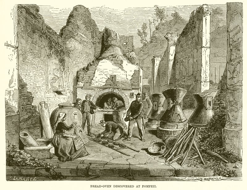 Broodoven ontdekt in Pompeii door English School