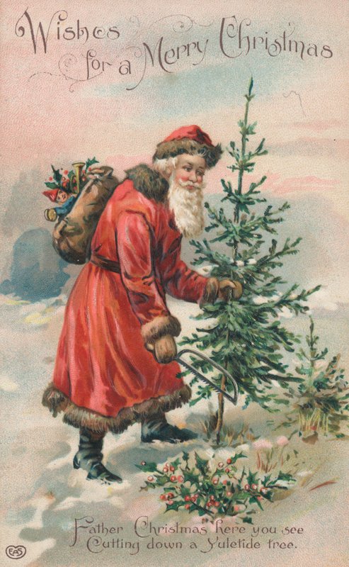 Britse Kerstkaart door English School