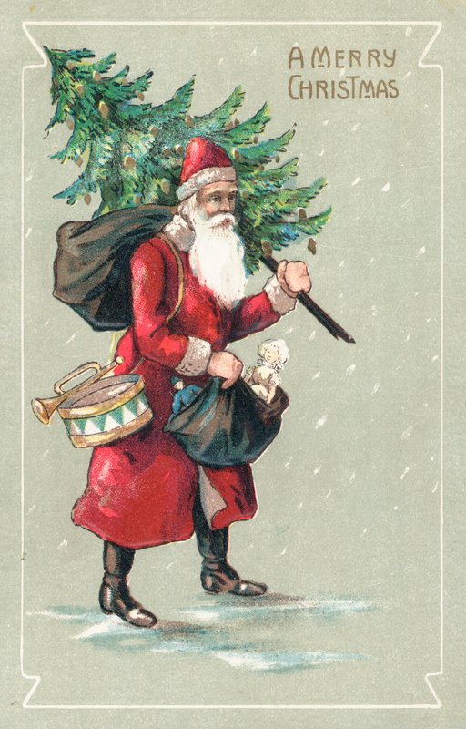 Britse kerstkaart door English School