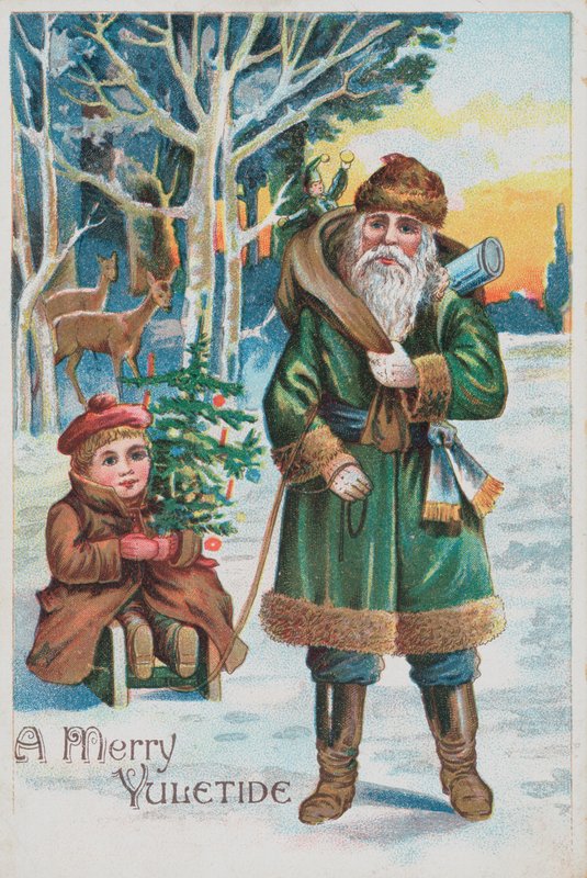 Britse kerstkaart door English School