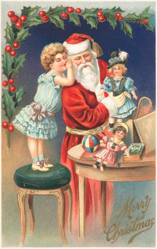 Britse kerstkaart door English School