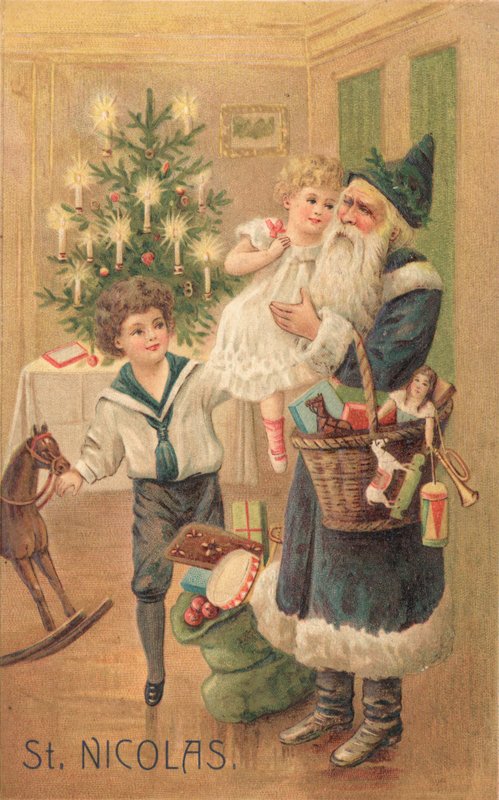 Britse kerstkaart door English School