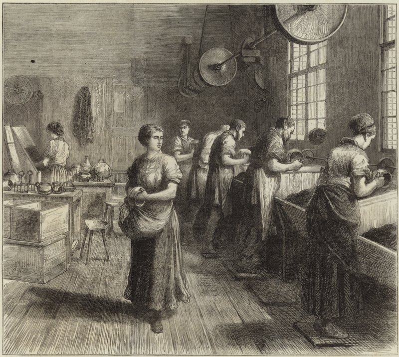 Gebouwen en industrieën van Sheffield door English School