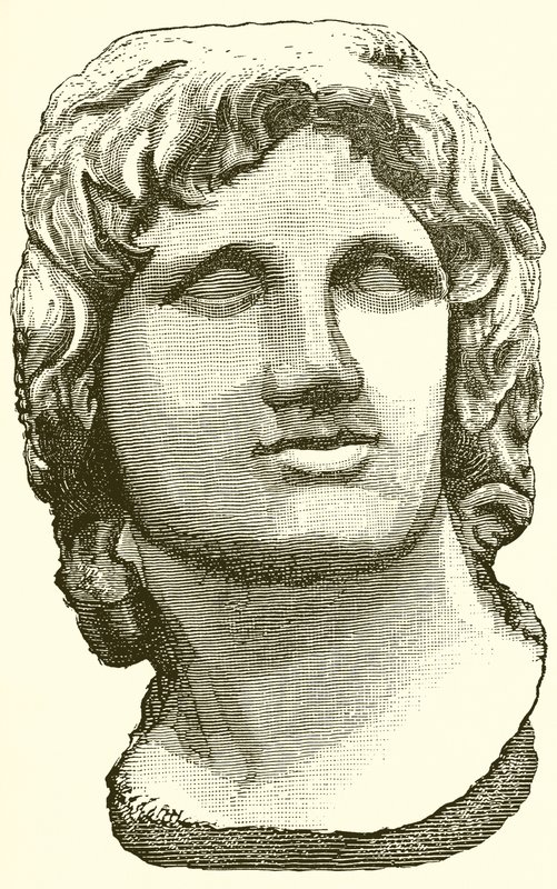 Buste van Alexander de Grote door English School