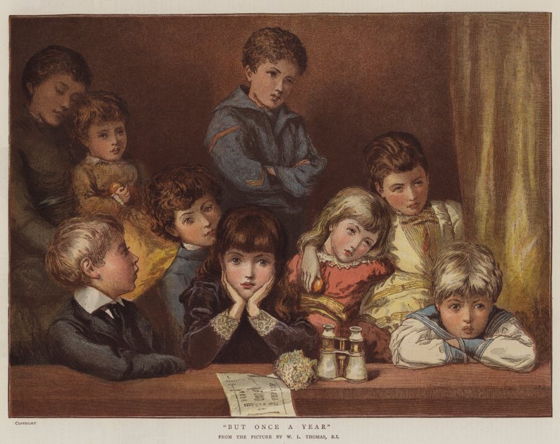 Maar één keer per jaar (chromolitho) door English School