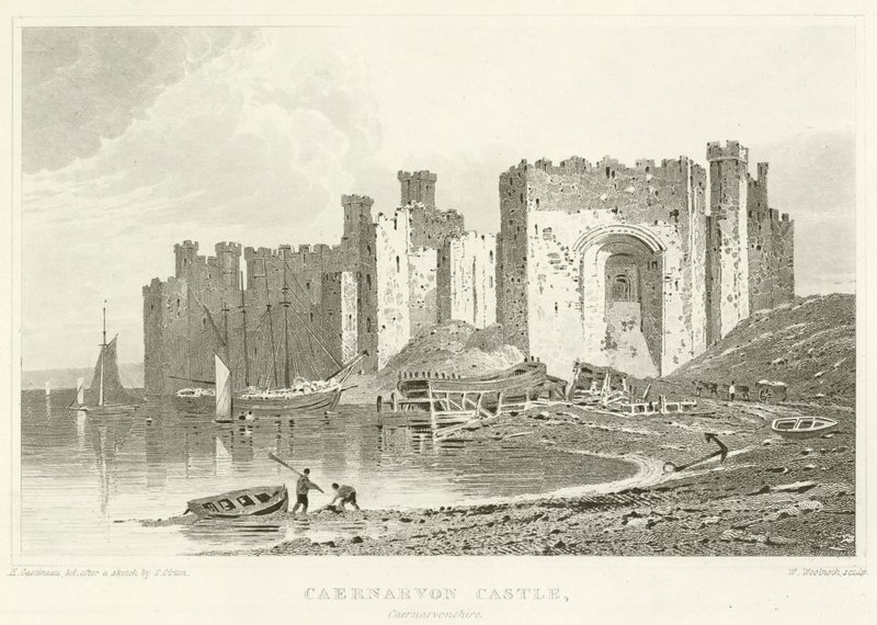 Caernarvon Kasteel, Caernarvonshire door English School