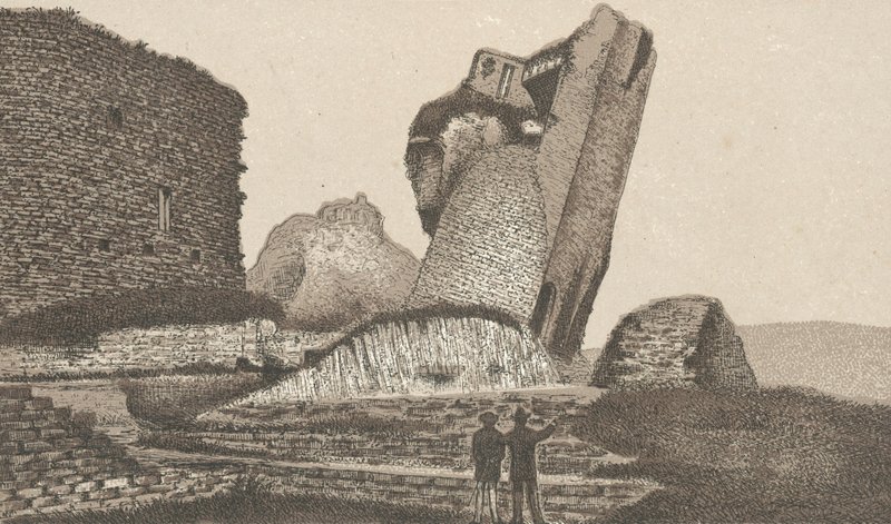Caerphilly Kasteel, Scheve Toren door English School