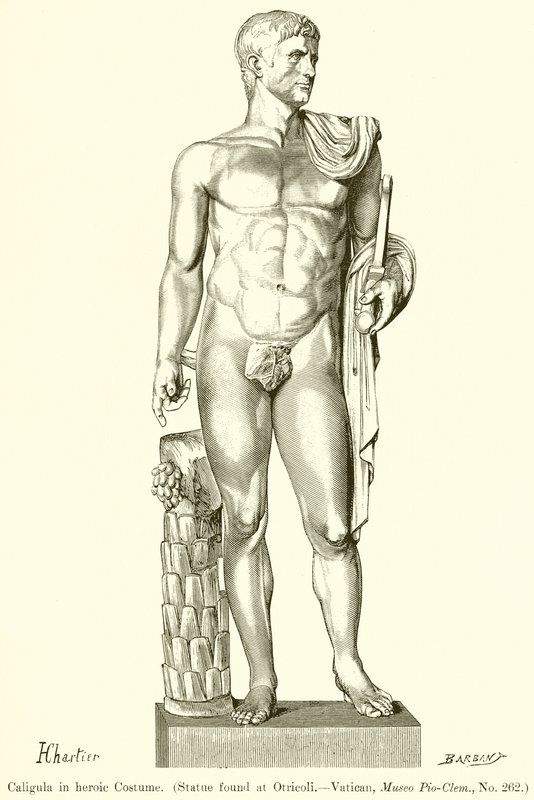 Caligula in Heroïsch Kostuum door English School