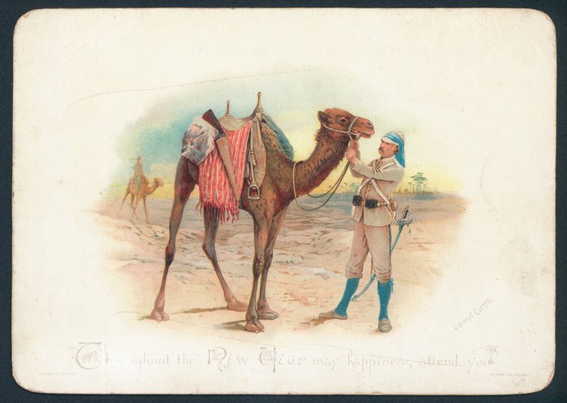 Camel Corps kerstkaart door English School