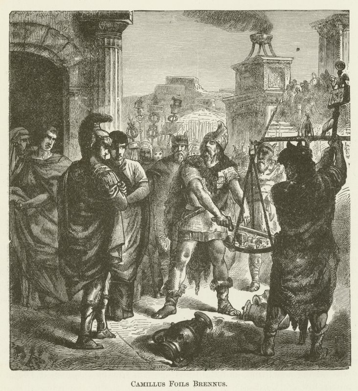 Camillus verijdelt Brennus door English School