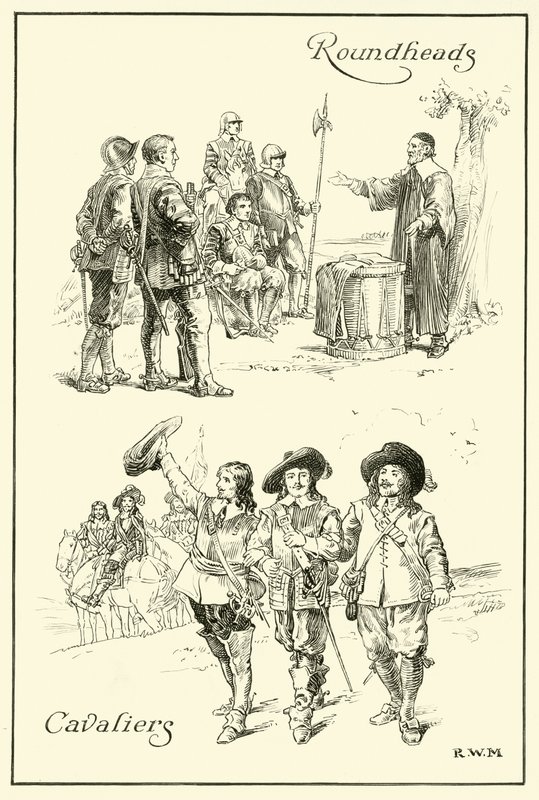 Cavaliers en Roundheads door English School