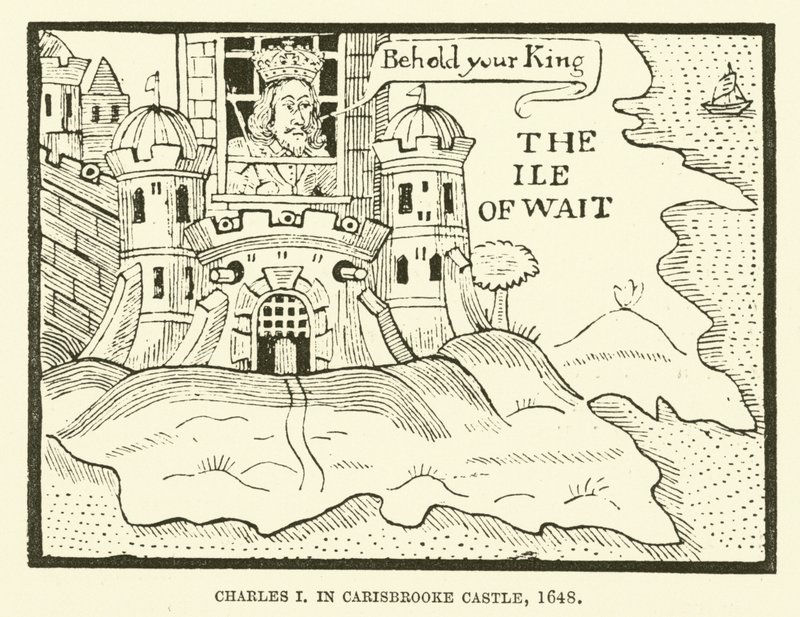 Karel I in Carisbrooke Castle door English School