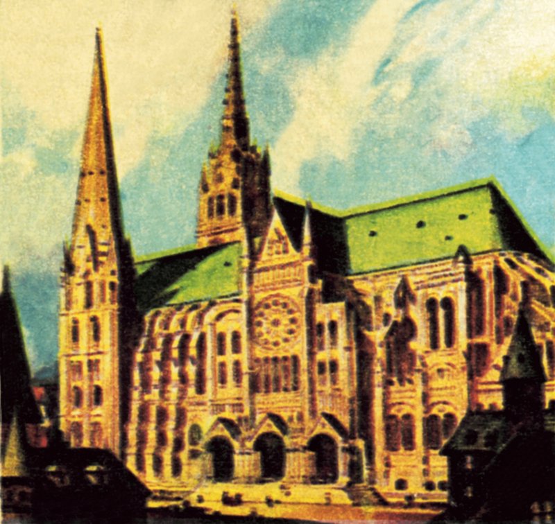 Kathedraal van Chartres door English School