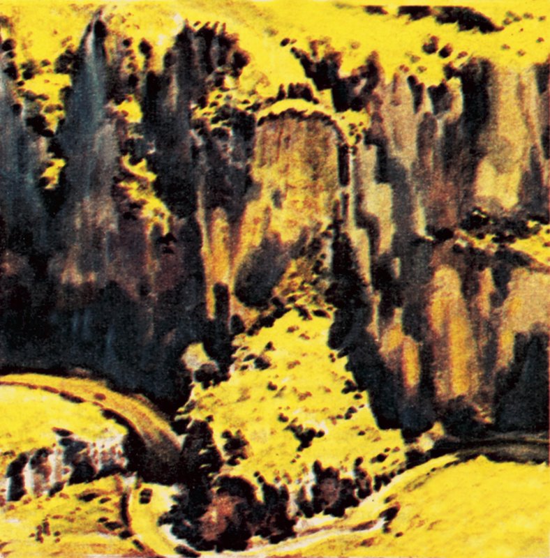 Cheddar Gorge door English School