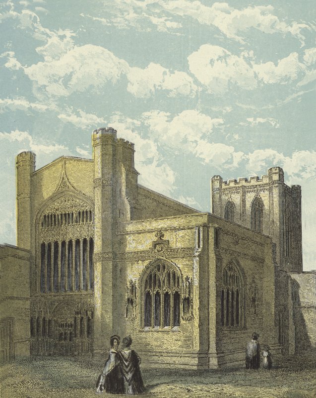 Chester Cathedral, zuidwestelijk uitzicht door English School