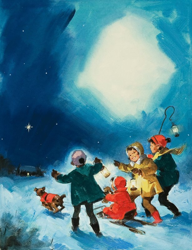Kinderen in de Sneeuw door English School