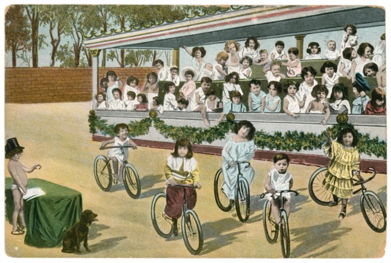 Kinderfietswedstrijd door English School